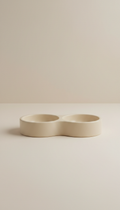 Set ciotole in ceramica beige crema