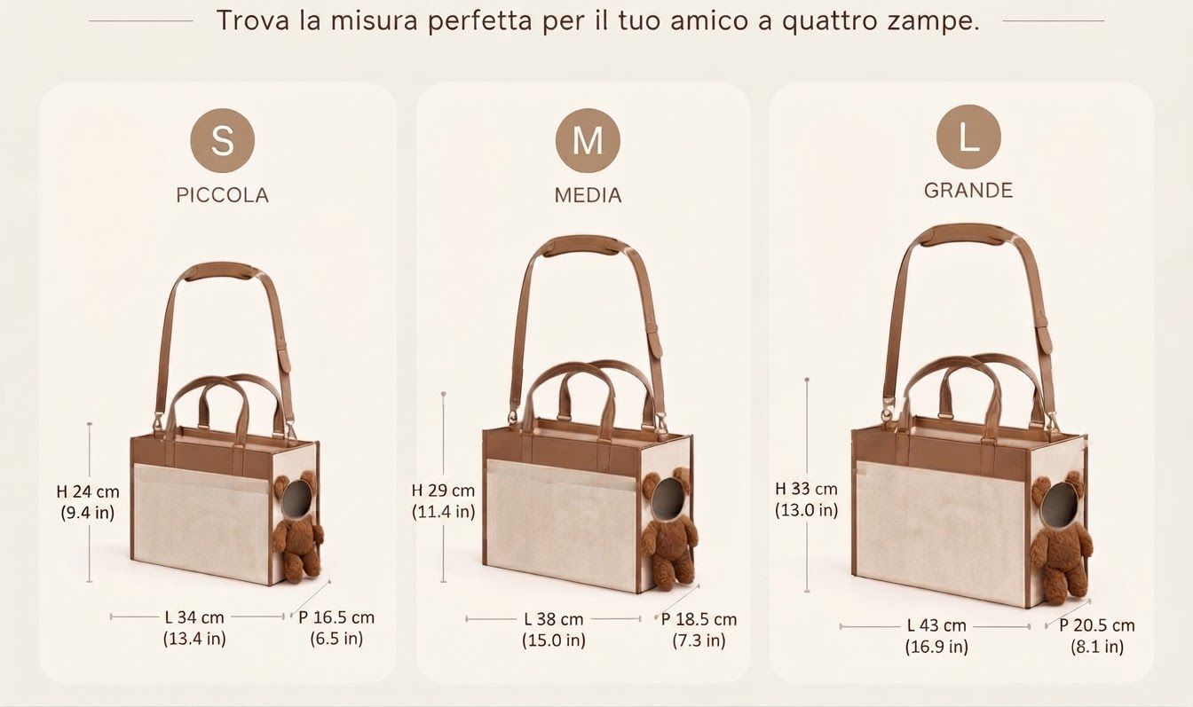 ArcaLuxe™ – Borsa Trasportino Premium per Cani e Gatti