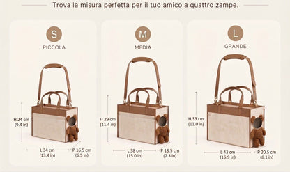 ArcaLuxe™ – Borsa Trasportino Premium per Cani e Gatti