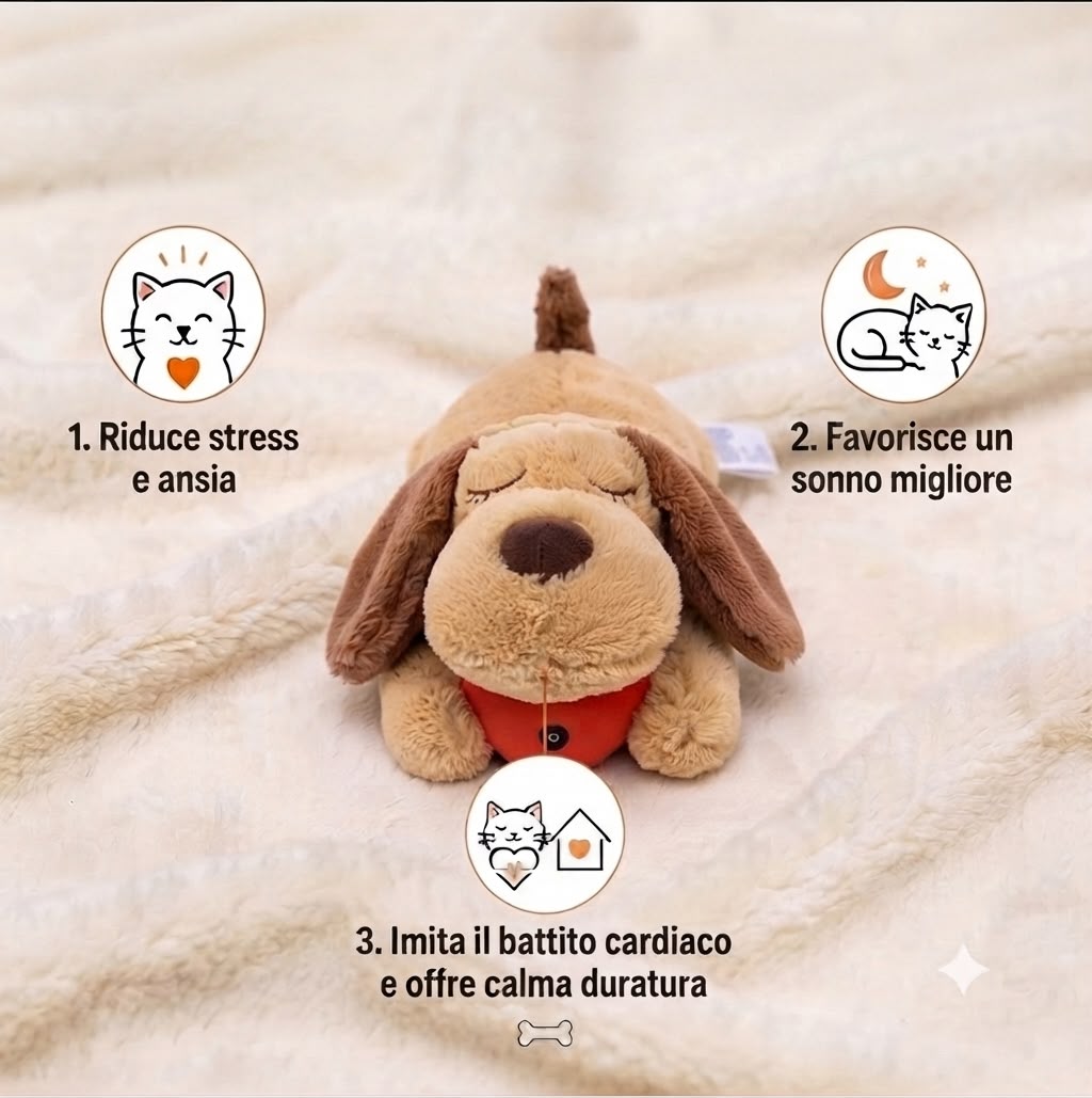 Abbracciotto™ – Peluche Anti Ansia per Cani e Gatti